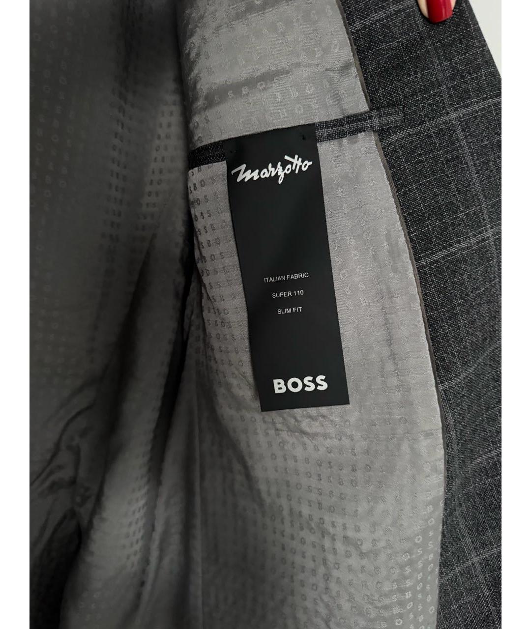 HUGO BOSS Серый классический костюм, фото 2