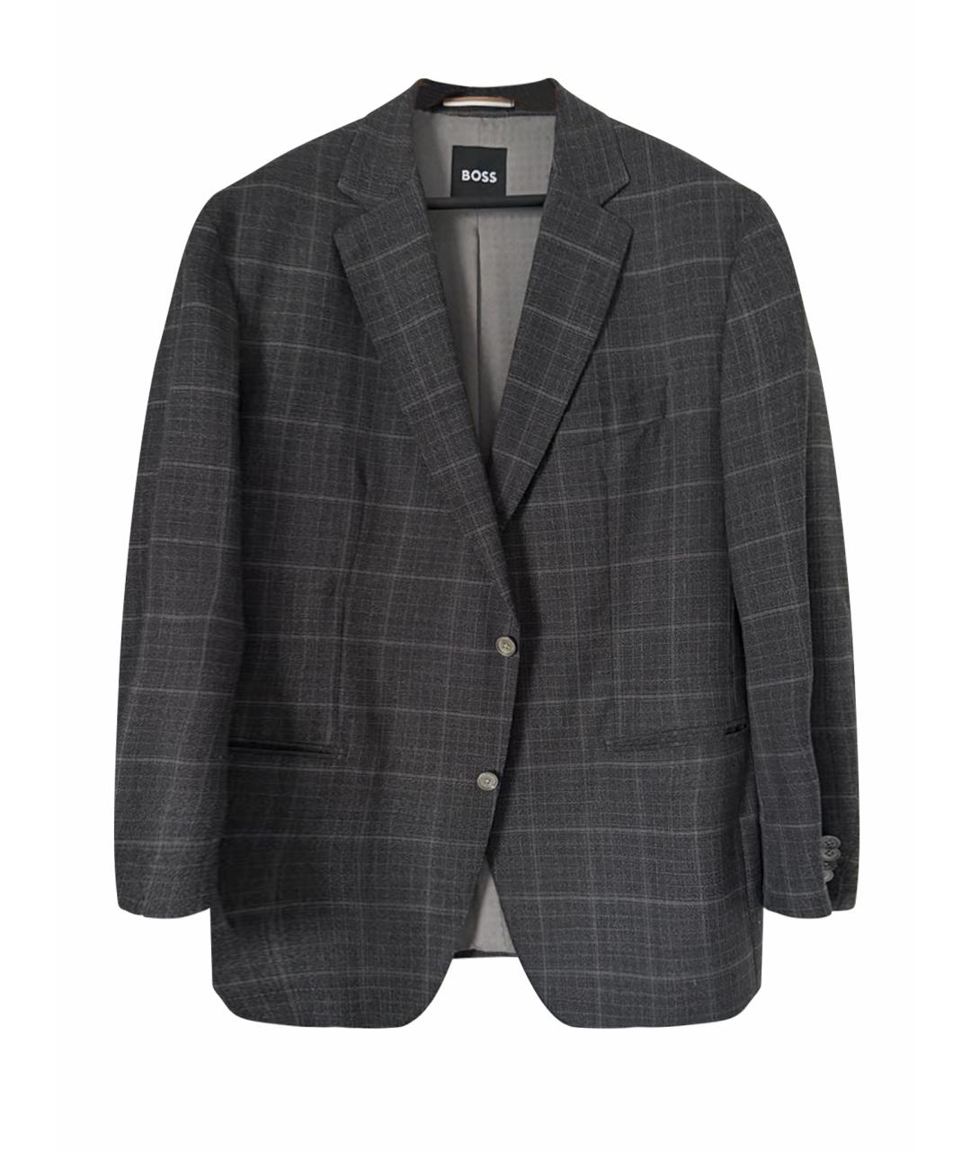 HUGO BOSS Серый классический костюм, фото 1