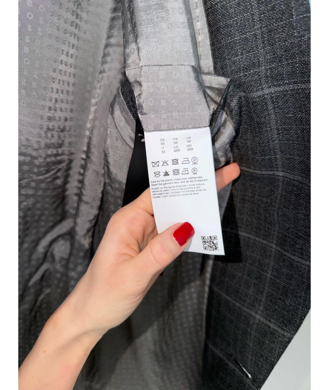 HUGO BOSS Серый классический костюм, фото 3