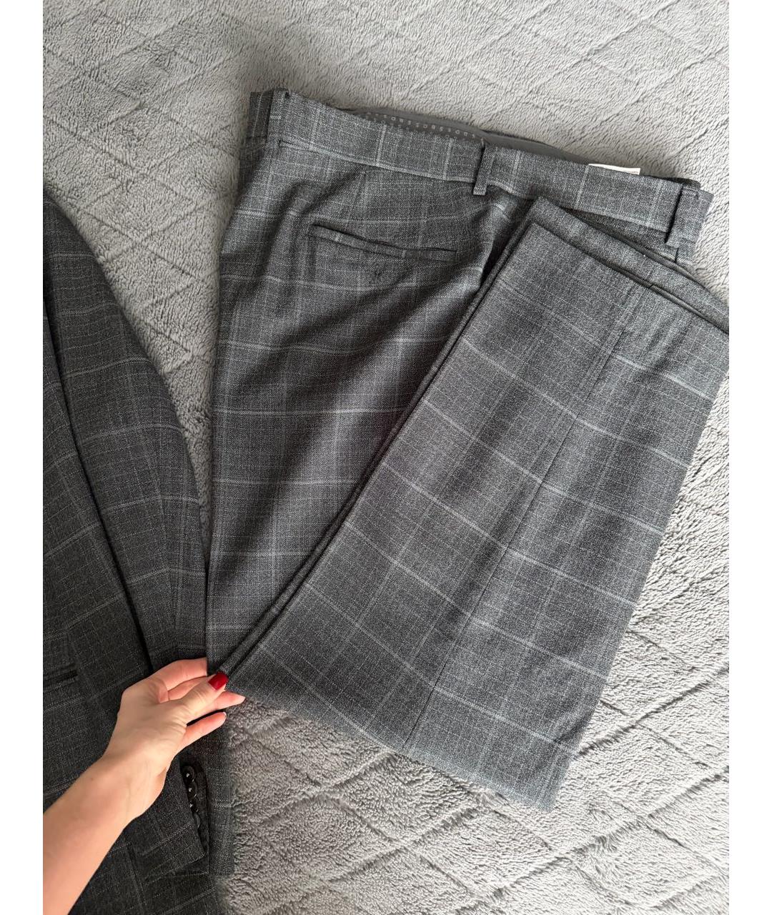 HUGO BOSS Серый классический костюм, фото 5