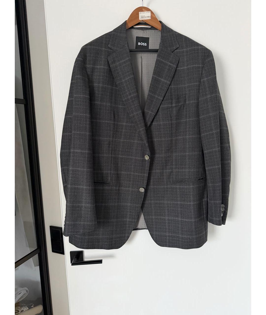 HUGO BOSS Серый классический костюм, фото 8