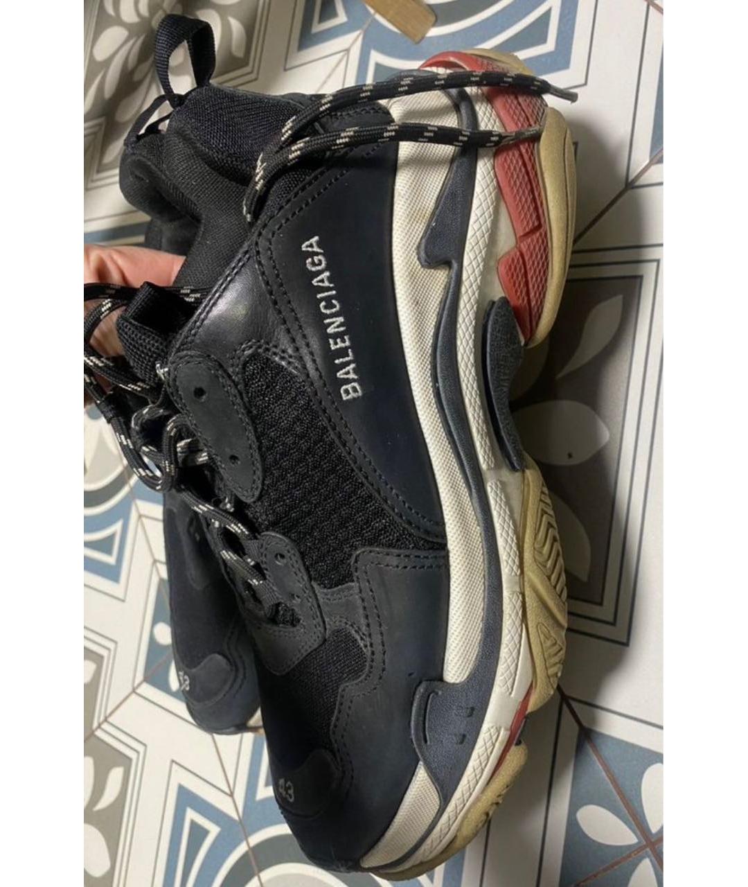 BALENCIAGA Мульти текстильные высокие кроссовки / кеды, фото 8