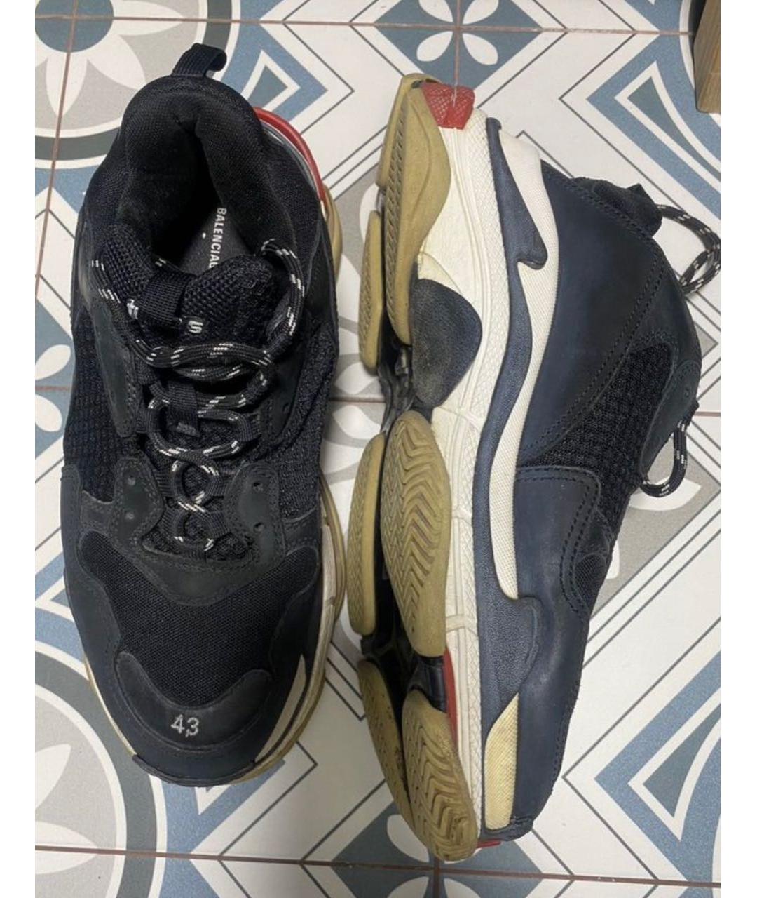 BALENCIAGA Мульти текстильные высокие кроссовки / кеды, фото 3