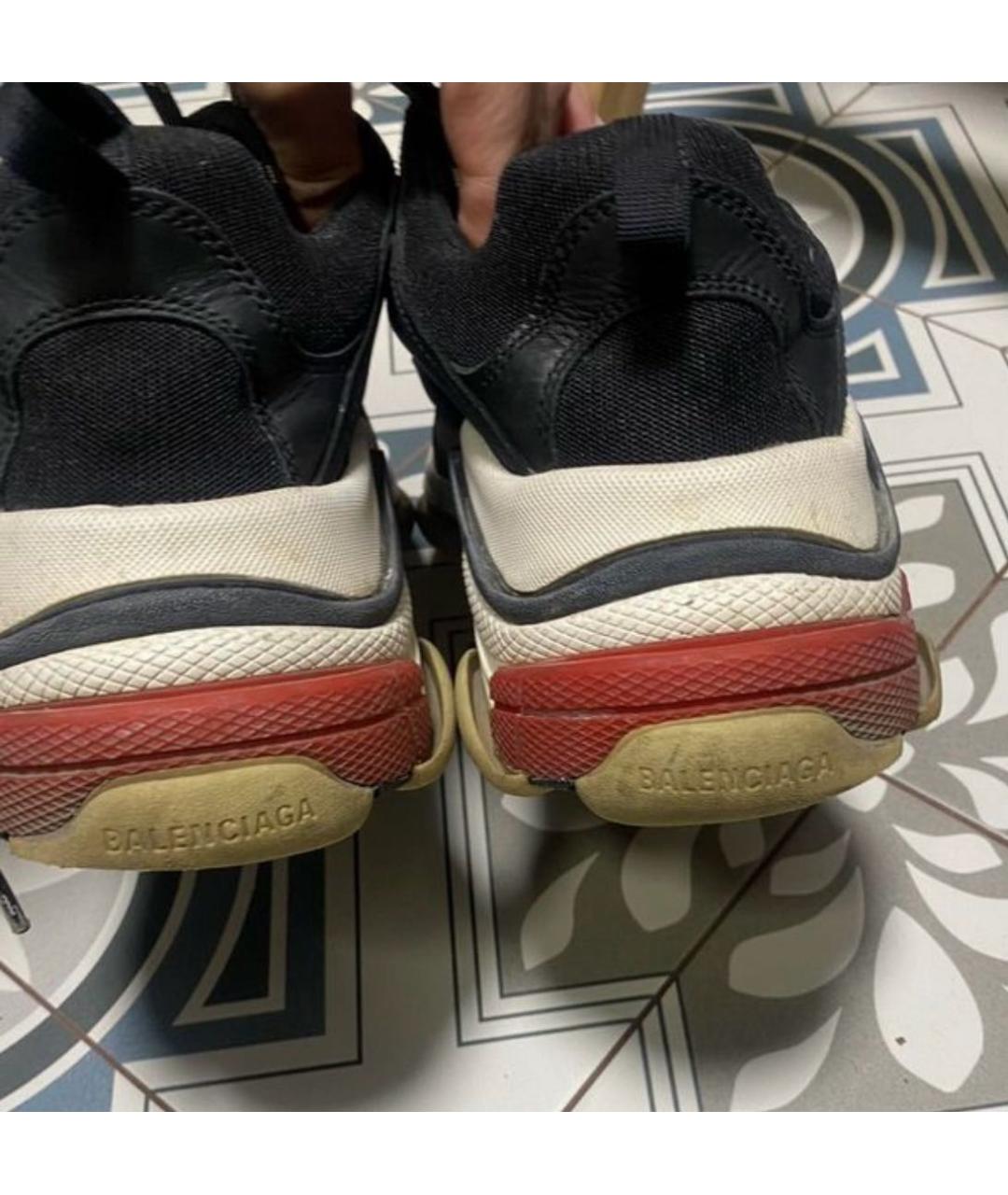 BALENCIAGA Мульти текстильные высокие кроссовки / кеды, фото 4