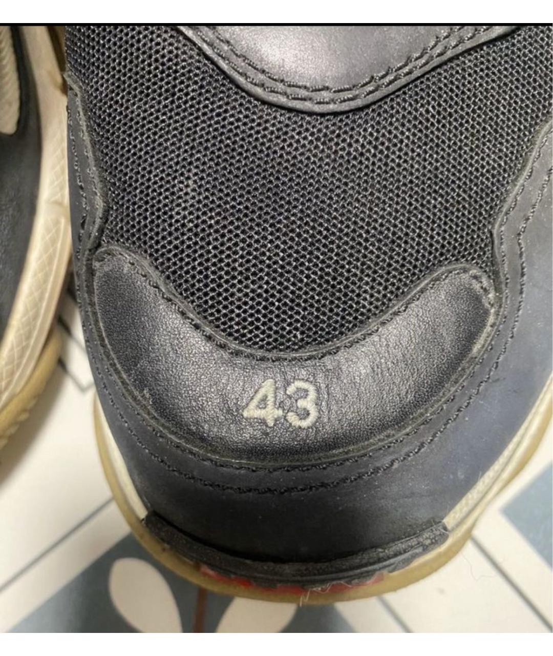 BALENCIAGA Мульти текстильные высокие кроссовки / кеды, фото 7