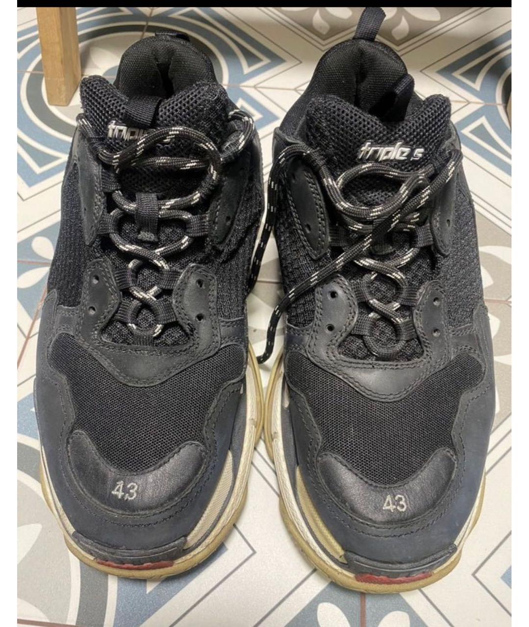 BALENCIAGA Мульти текстильные высокие кроссовки / кеды, фото 2