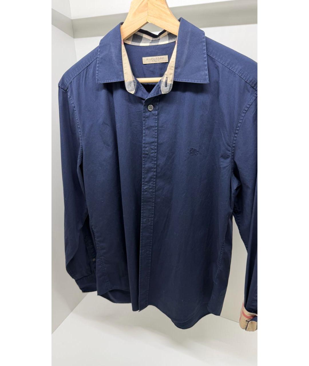 BURBERRY Темно-синяя рубашка, фото 2