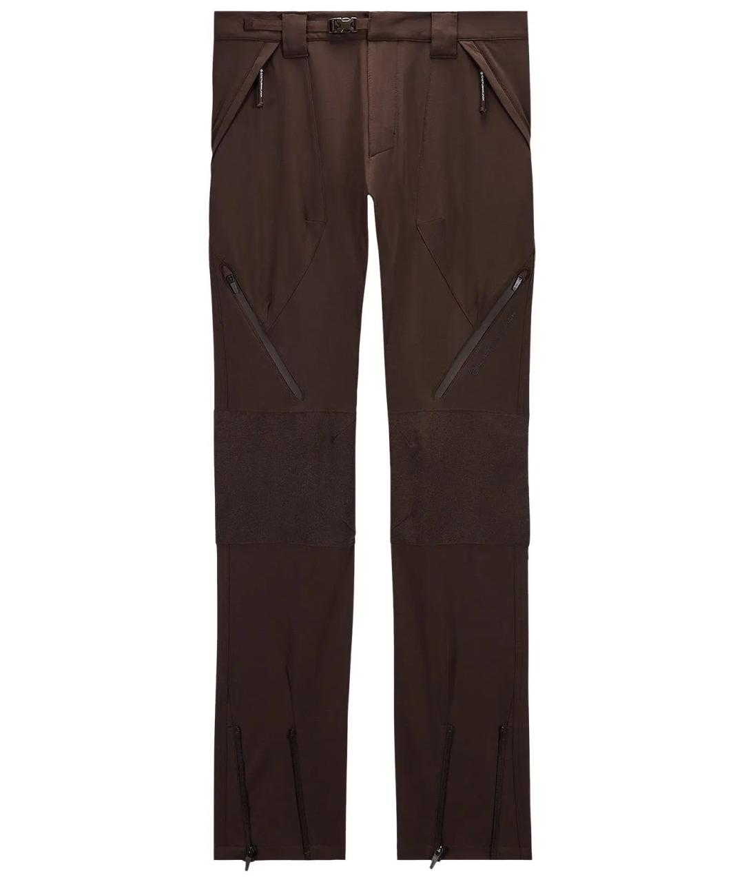 NIKE Коричневые полиэстеровые повседневные брюки, фото 1