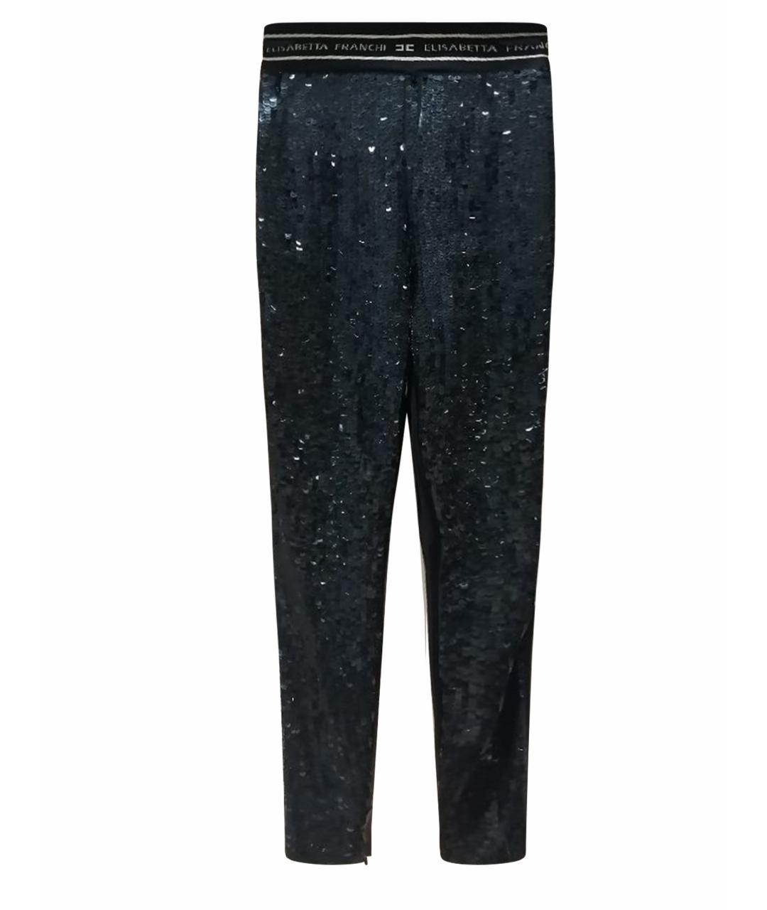 ELISABETTA FRANCHI Черные брюки узкие, фото 1