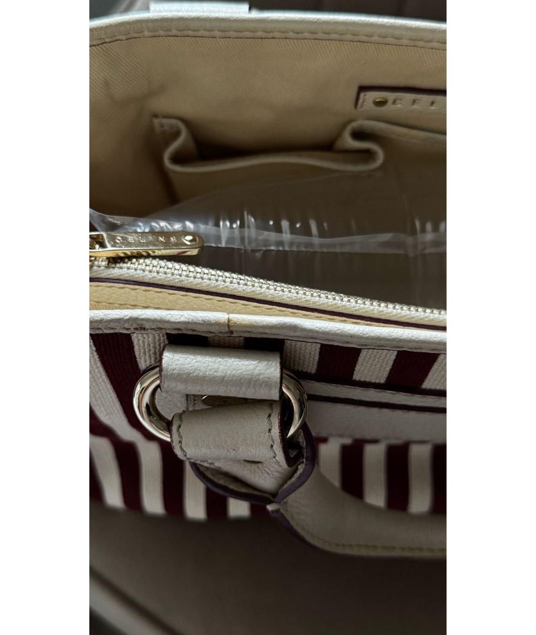 CELINE Мульти тканевая сумка с короткими ручками, фото 6