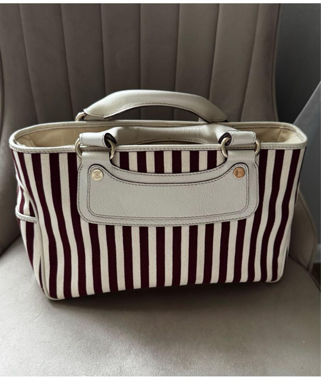 CELINE Мульти тканевая сумка с короткими ручками, фото 9