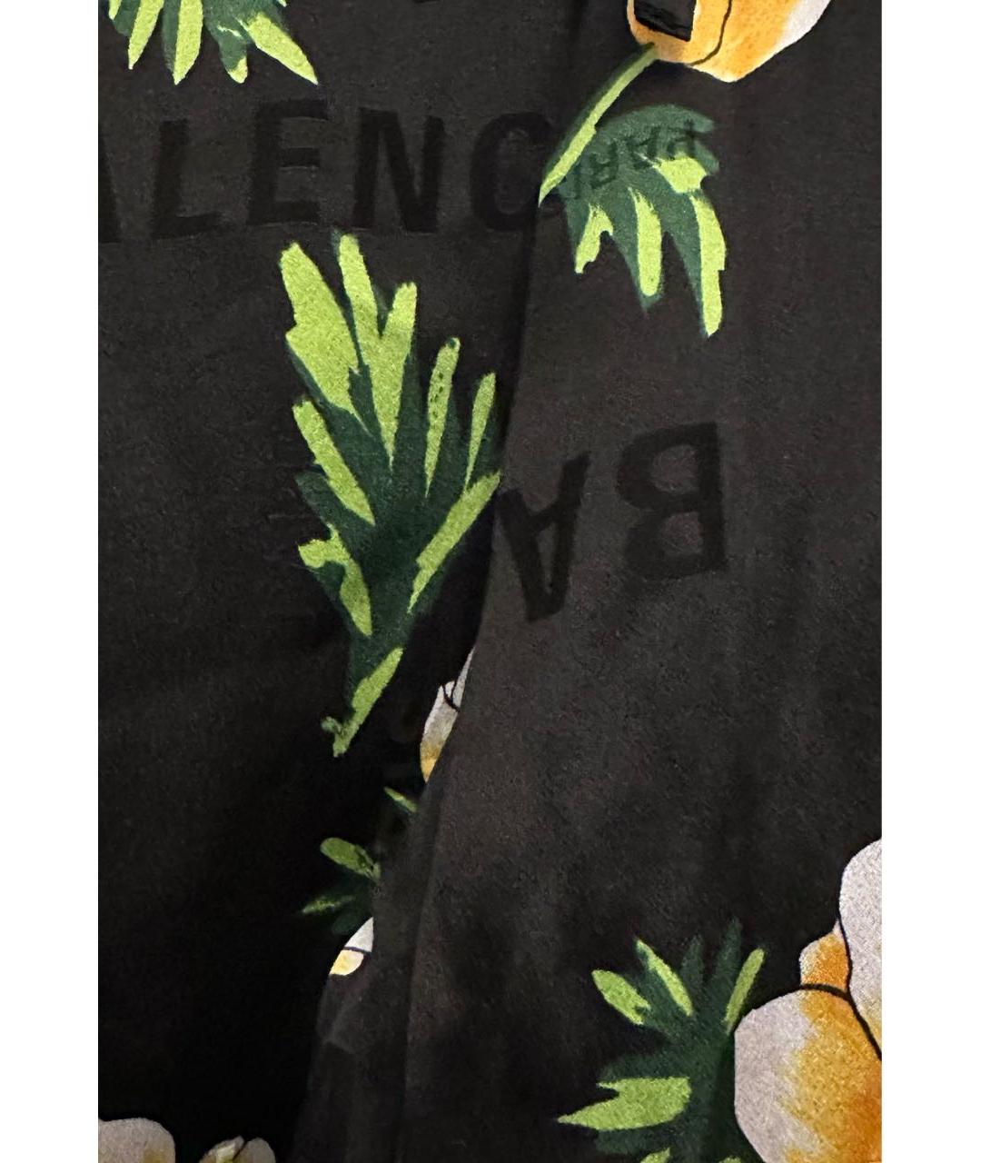 BALENCIAGA Черная шелковая рубашка, фото 7