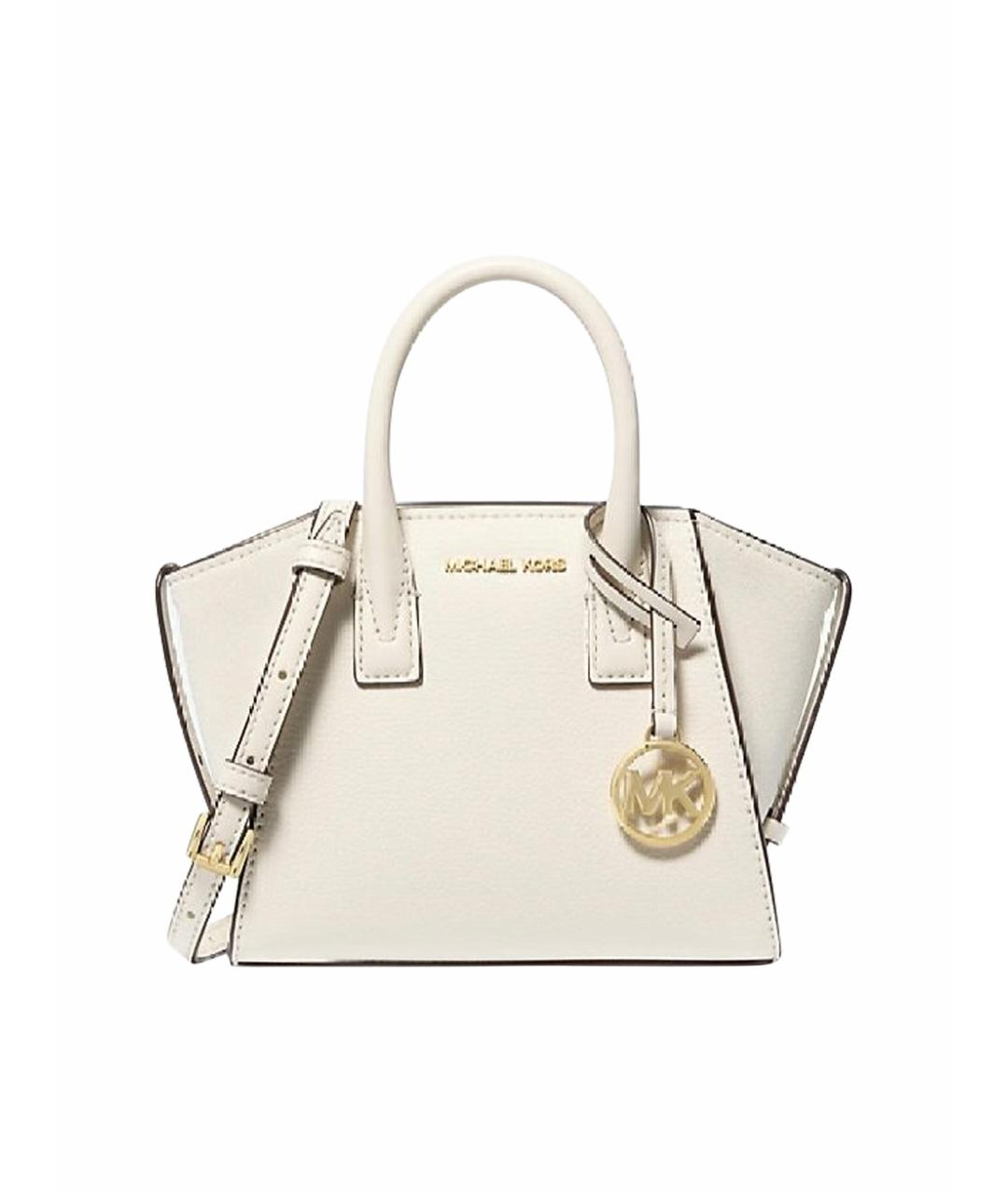 MICHAEL KORS Бежевая кожаная сумка с короткими ручками, фото 1