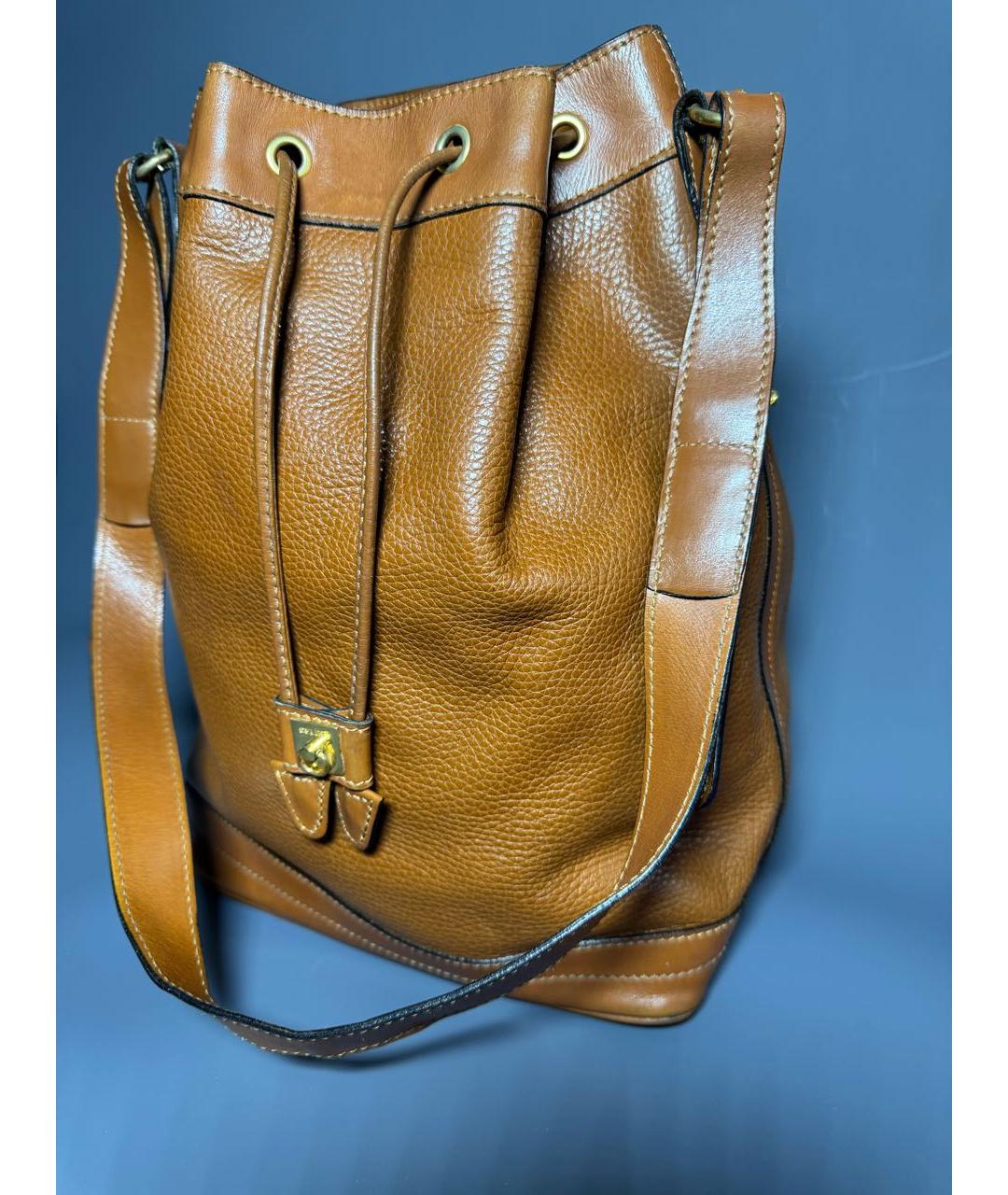 CELINE Коричневая сумка тоут из лакированной кожи, фото 2