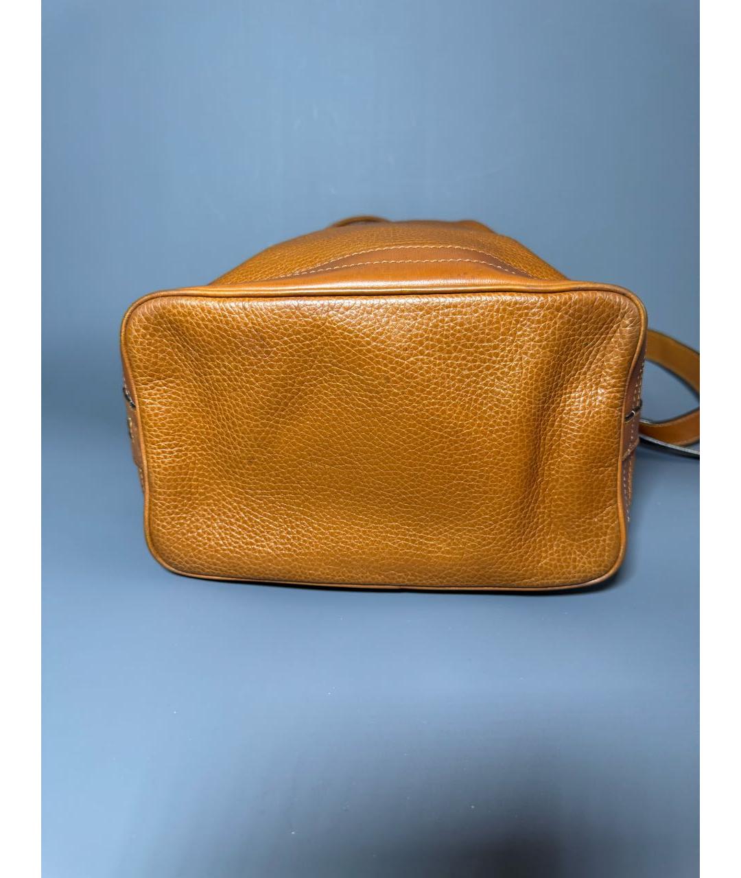 CELINE Коричневая сумка тоут из лакированной кожи, фото 5