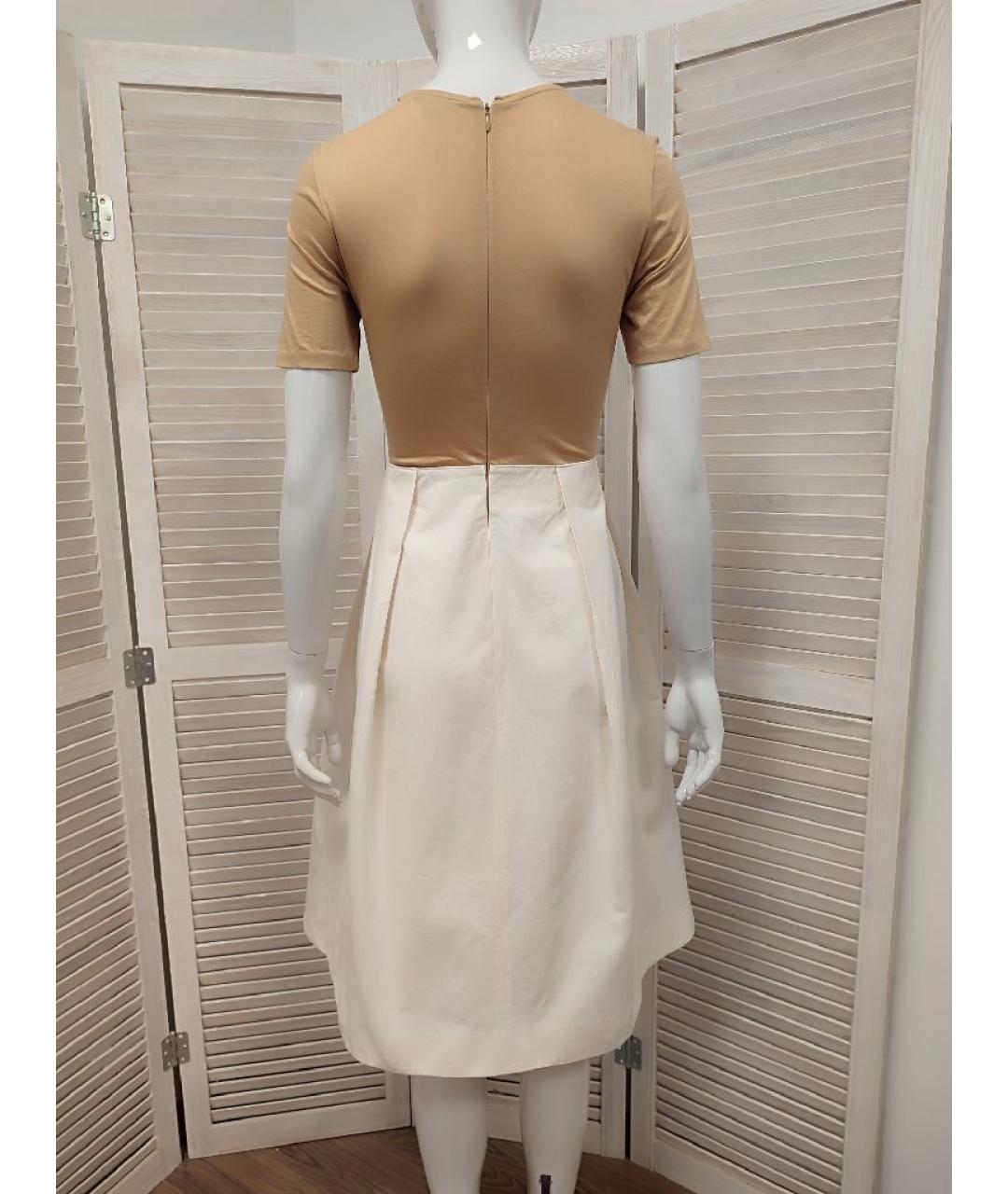 COS Бежевое хлопковое повседневное платье, фото 2