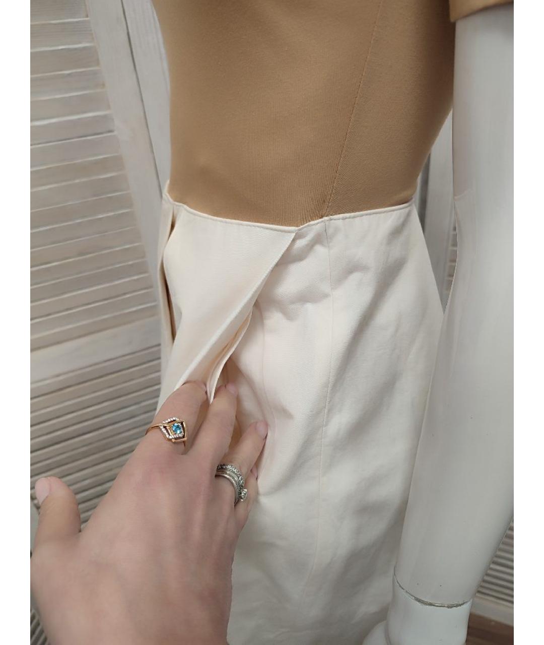 COS Бежевое хлопковое повседневное платье, фото 6