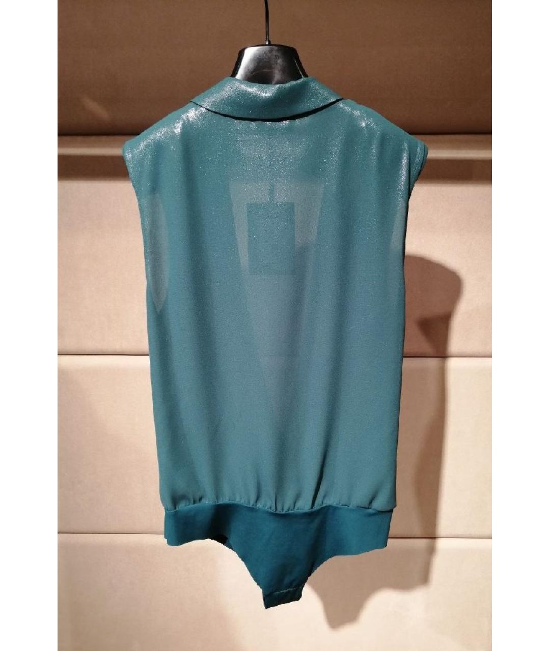 ELISABETTA FRANCHI Бирюзовая блузы, фото 2