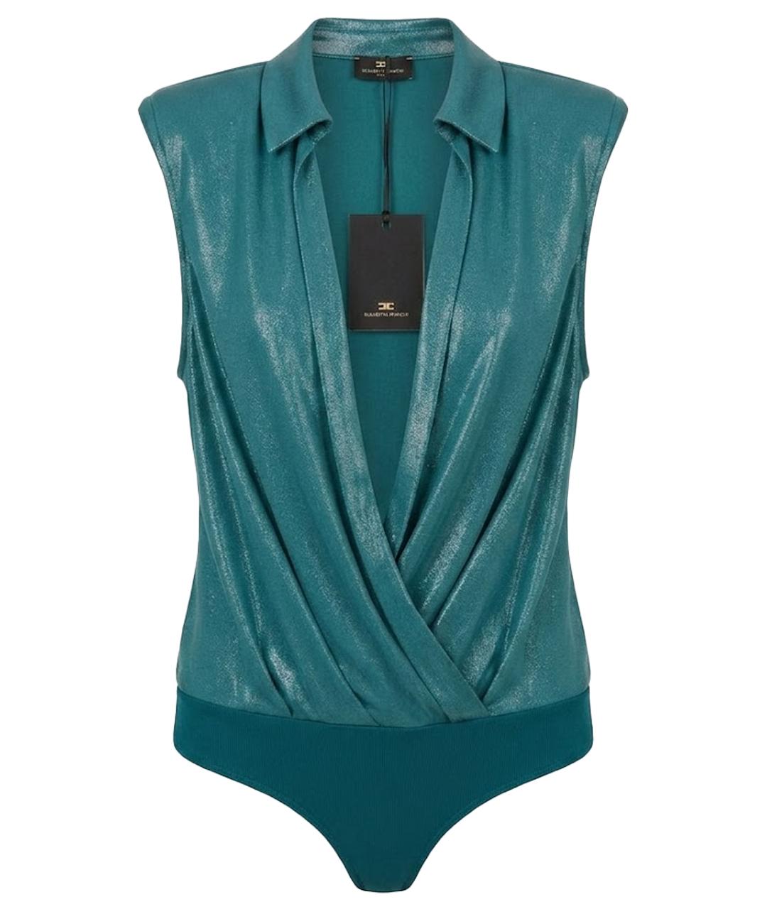 ELISABETTA FRANCHI Бирюзовая блузы, фото 1