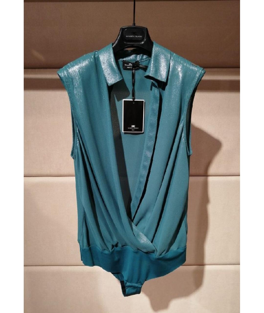 ELISABETTA FRANCHI Бирюзовая блузы, фото 3