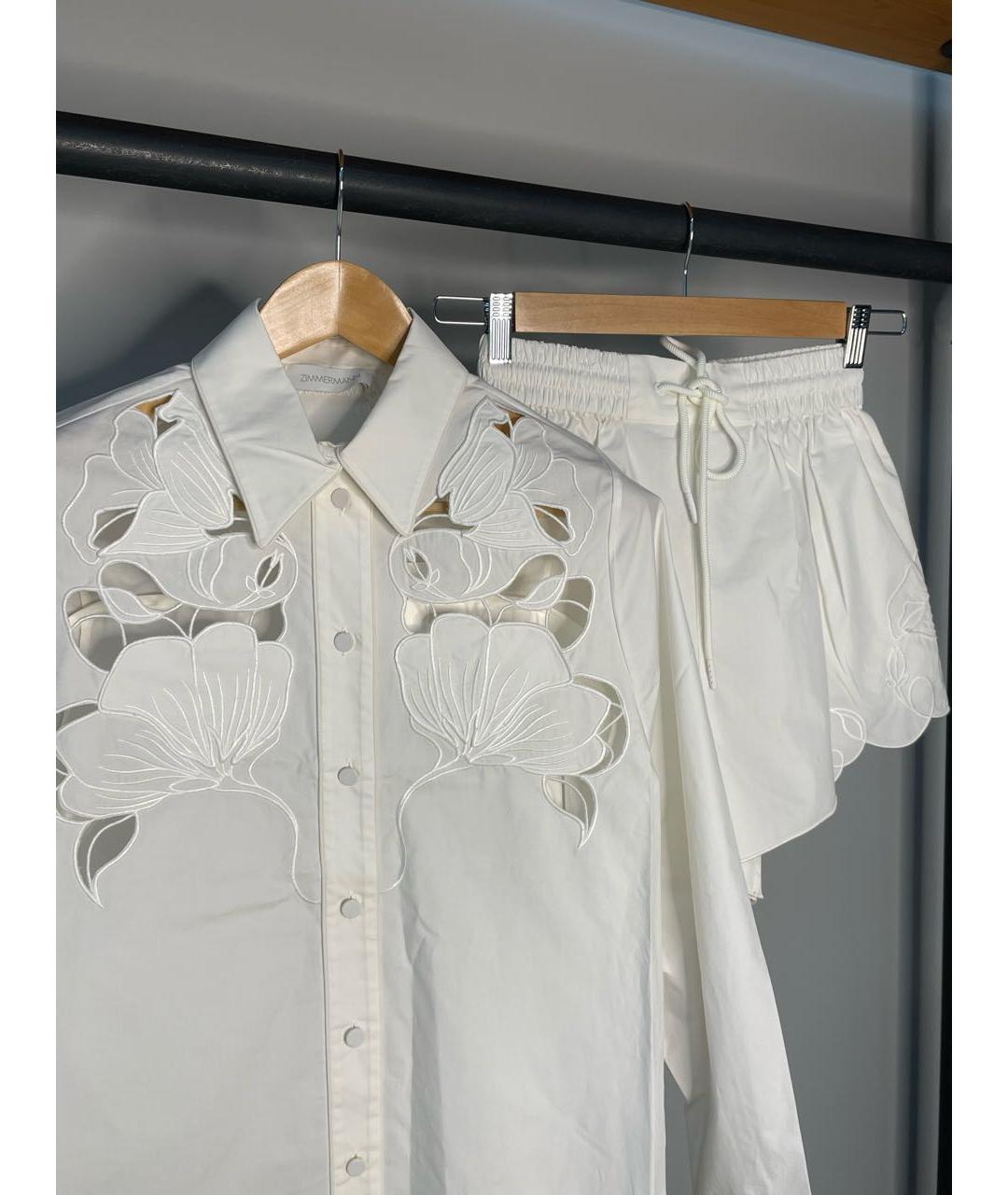 ZIMMERMANN Белый хлопковый костюм с брюками, фото 6