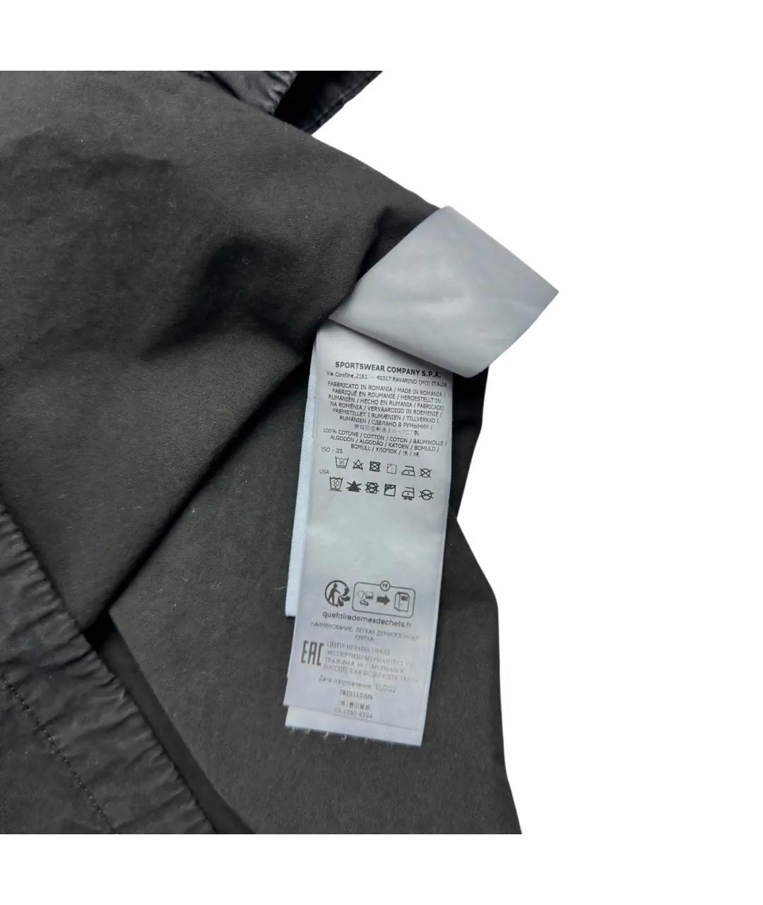 STONE ISLAND Черная хлопковая кэжуал рубашка, фото 3