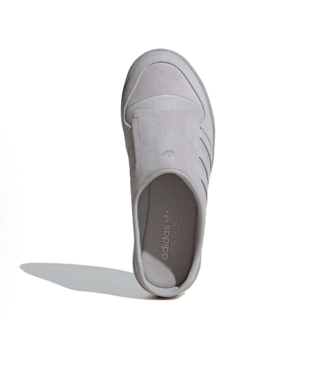 ADIDAS Серые замшевые сабо, фото 4
