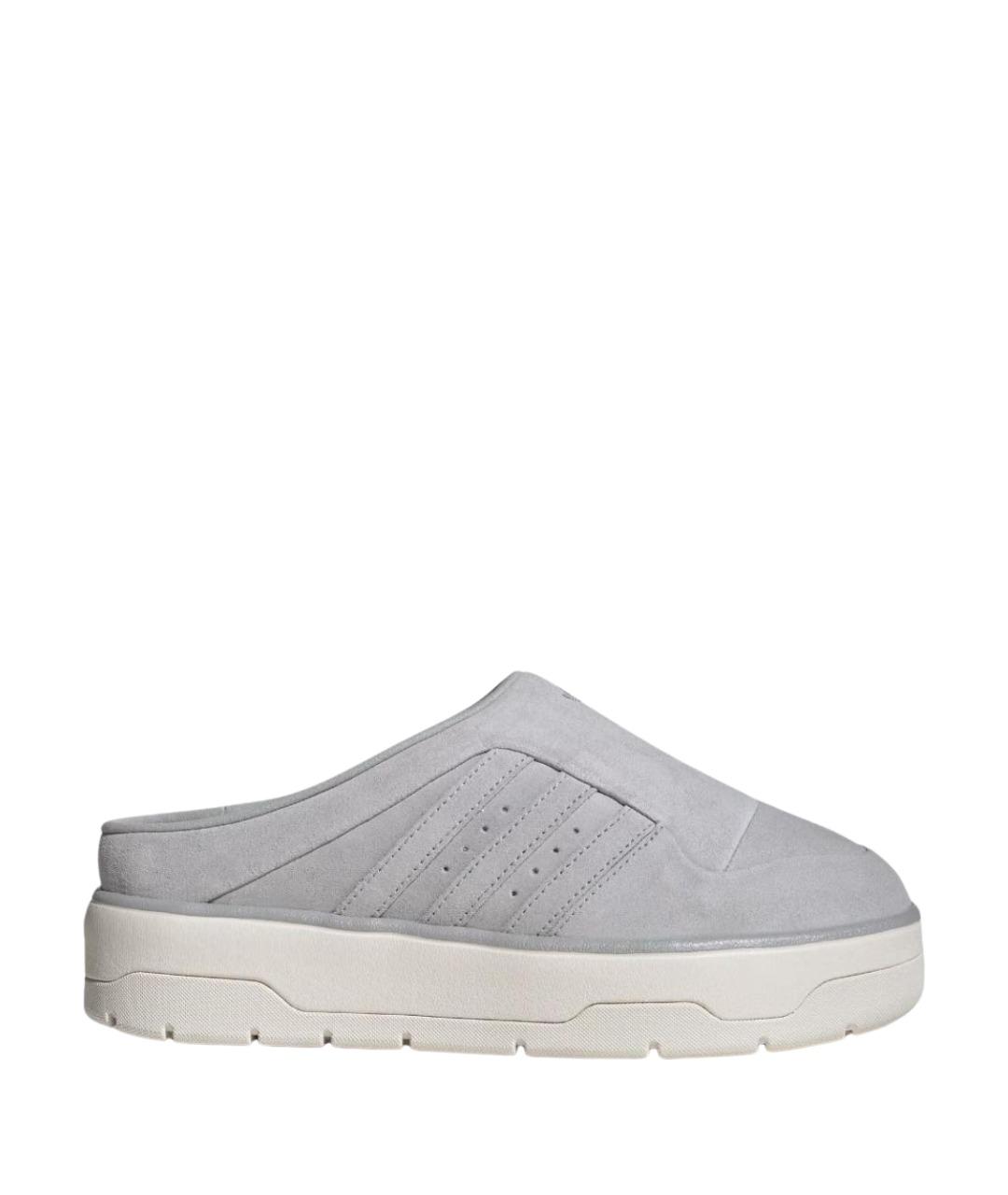 ADIDAS Серые замшевые сабо, фото 1