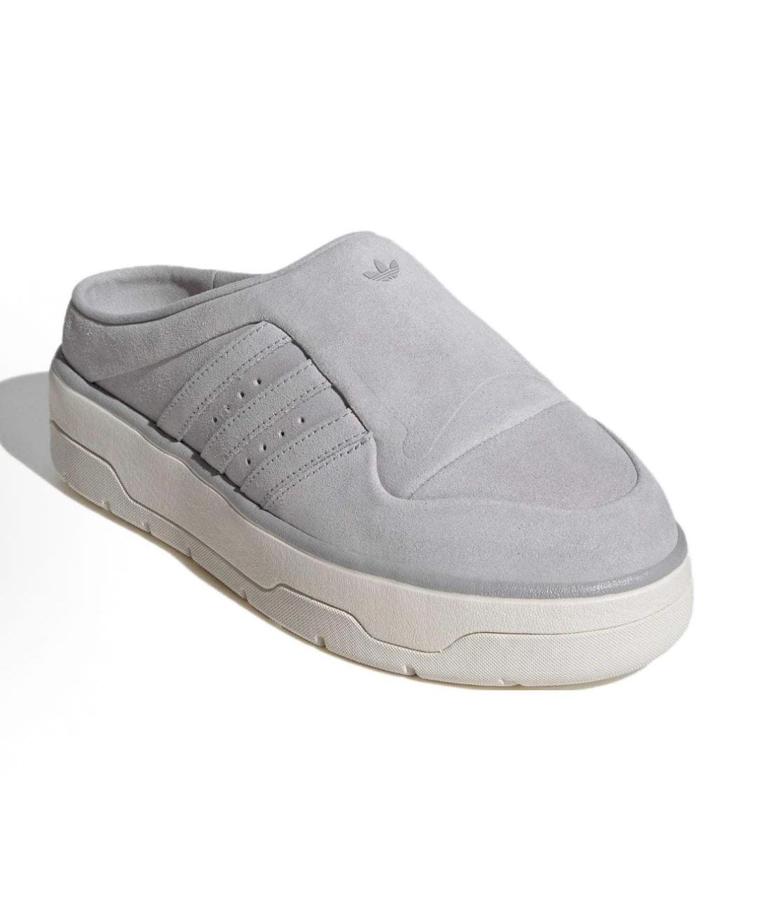 ADIDAS Серые замшевые сабо, фото 2