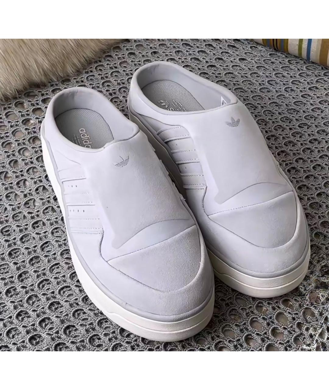 ADIDAS Серые замшевые сабо, фото 6
