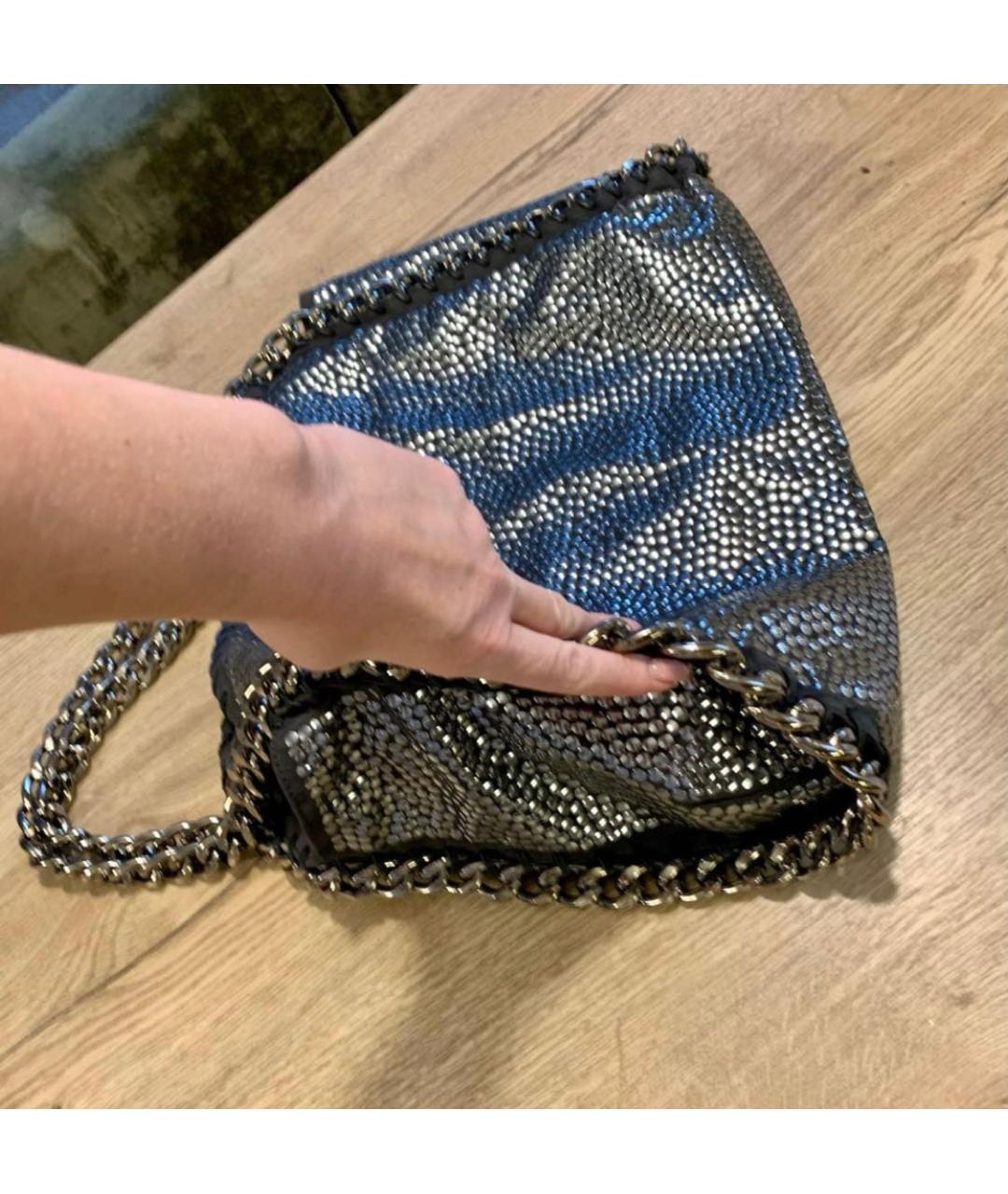 STELLA MCCARTNEY Серебряная сумка тоут из искусственной кожи, фото 4