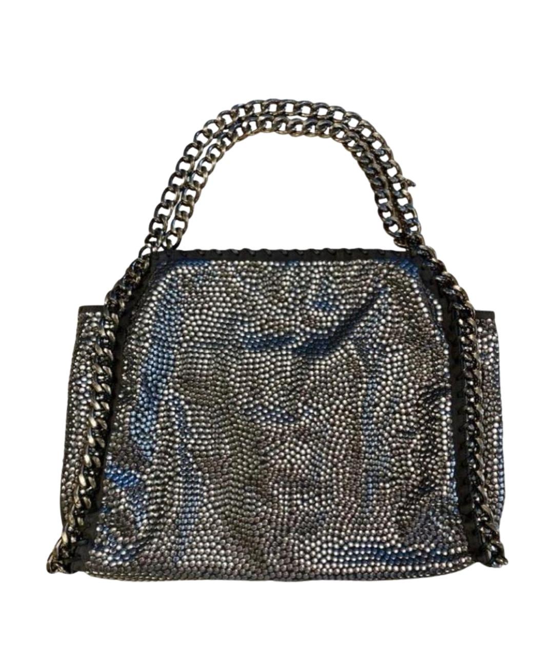 STELLA MCCARTNEY Серебряная сумка тоут из искусственной кожи, фото 1