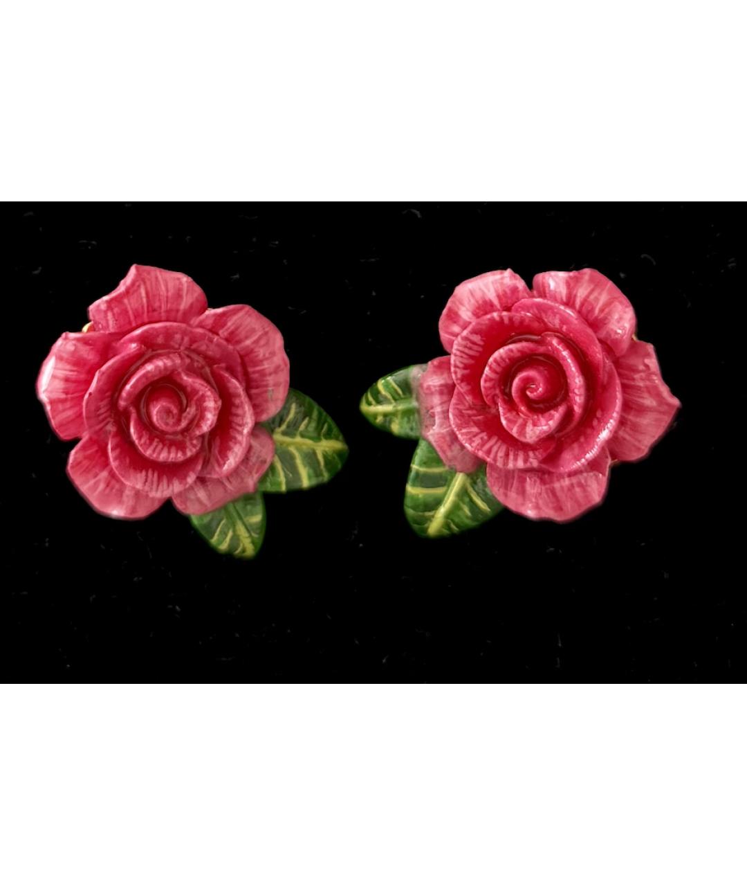 DOLCE&GABBANA Розовые пластиковые клипсы, фото 9