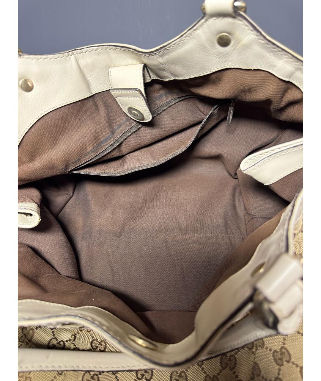 GUCCI Бежевая сумка тоут, фото 4