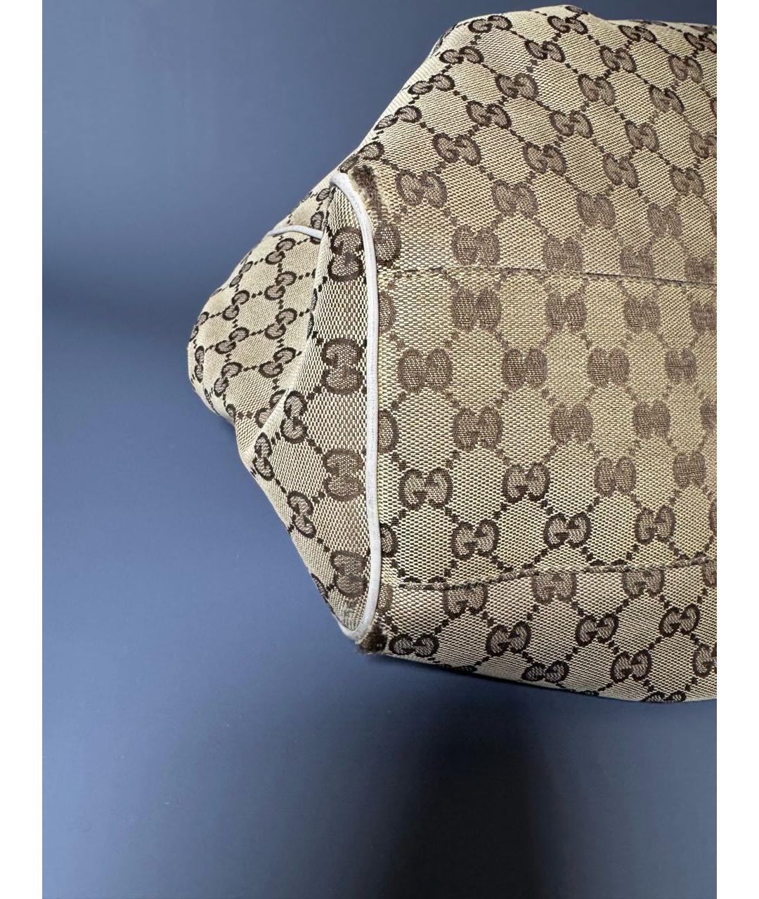 GUCCI Бежевая сумка тоут, фото 7