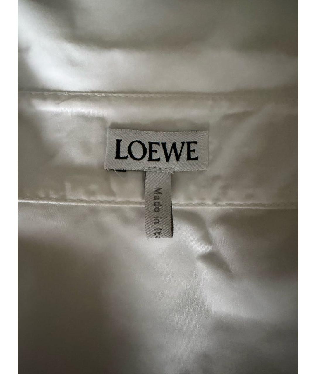 LOEWE Белая хлопковая рубашка, фото 3