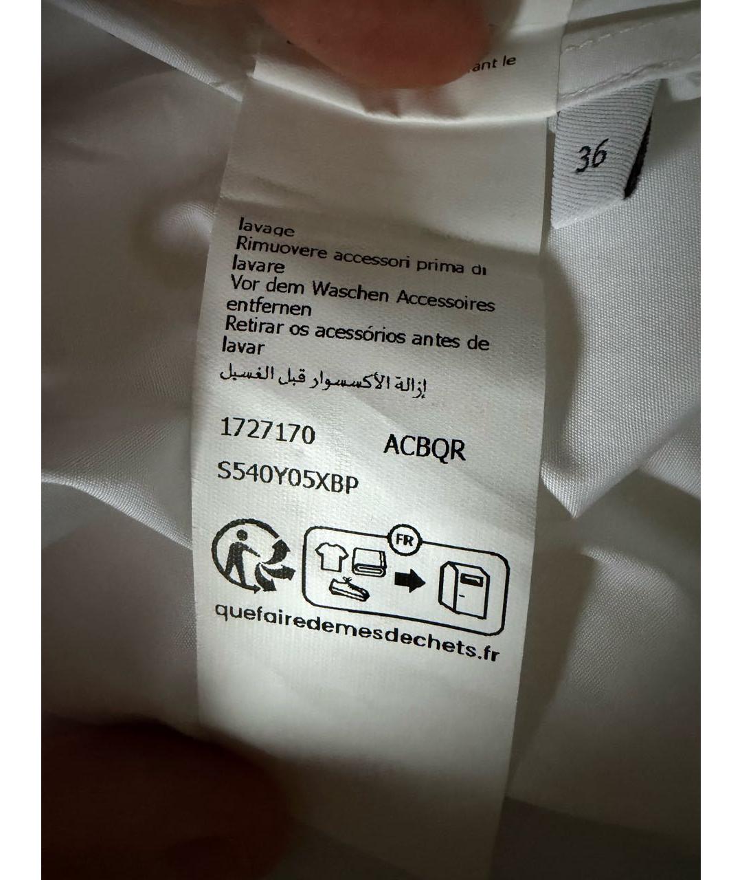 LOEWE Белая хлопковая рубашка, фото 7