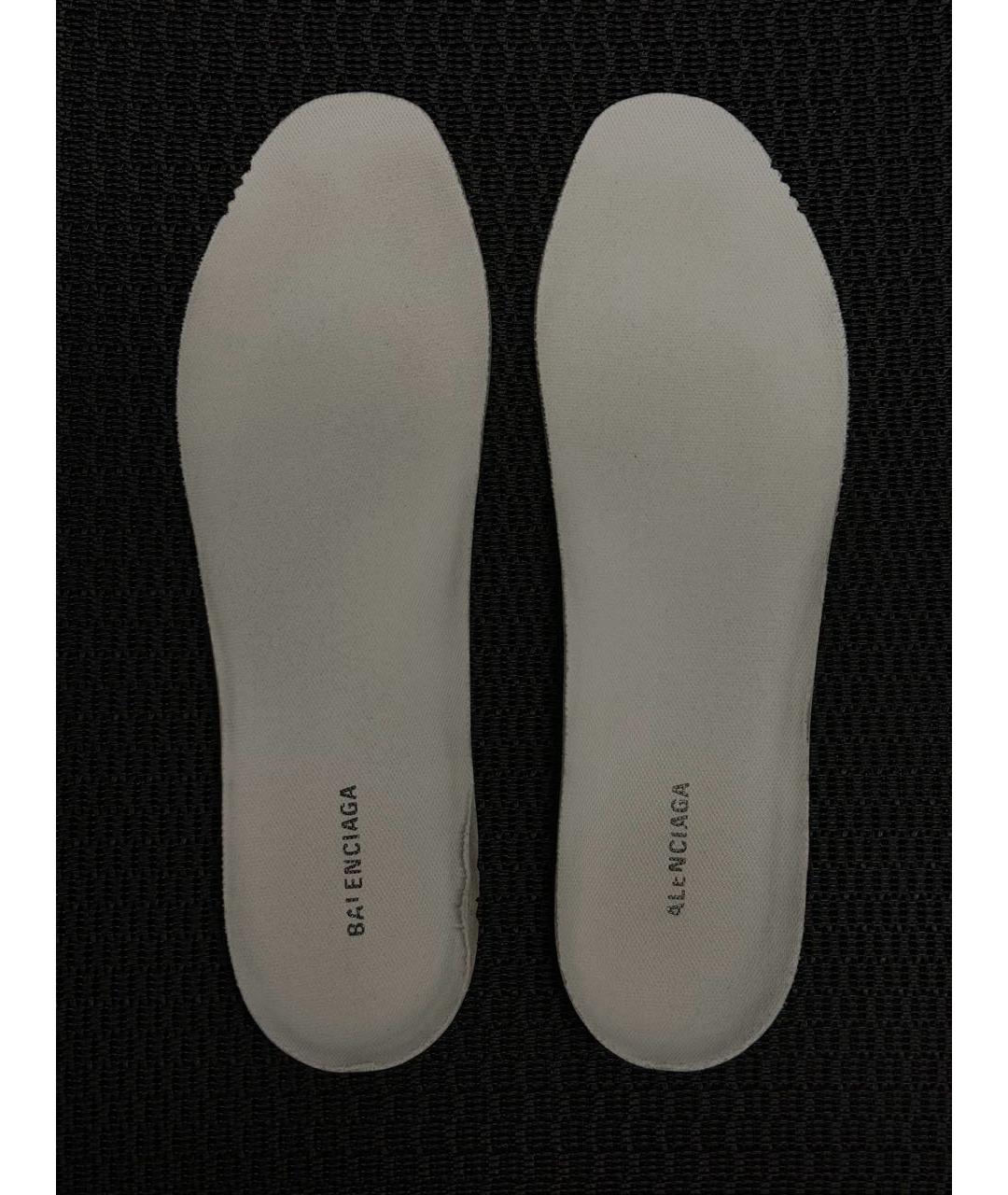 BALENCIAGA Белые текстильные высокие кроссовки / кеды, фото 8