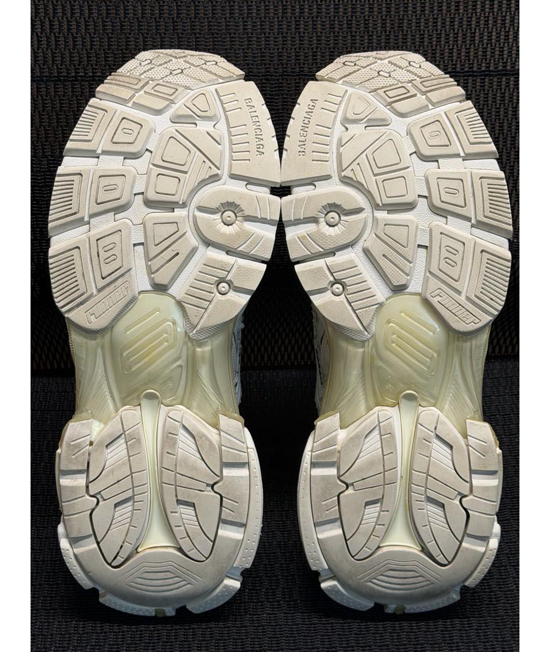 BALENCIAGA Белые текстильные высокие кроссовки / кеды, фото 5