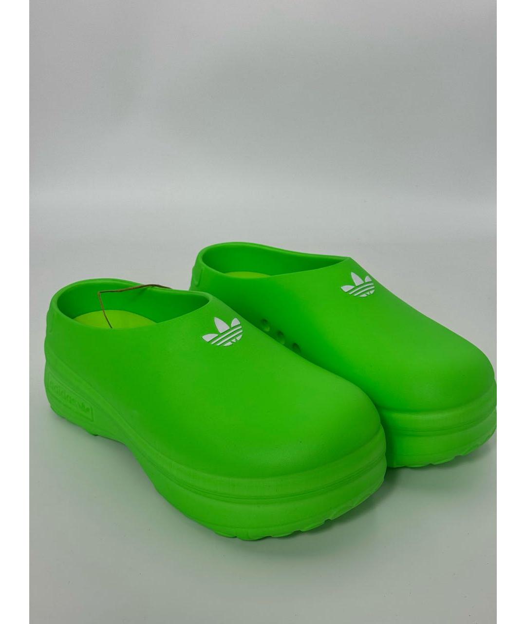 ADIDAS Салатовые резиновые мюли, фото 3