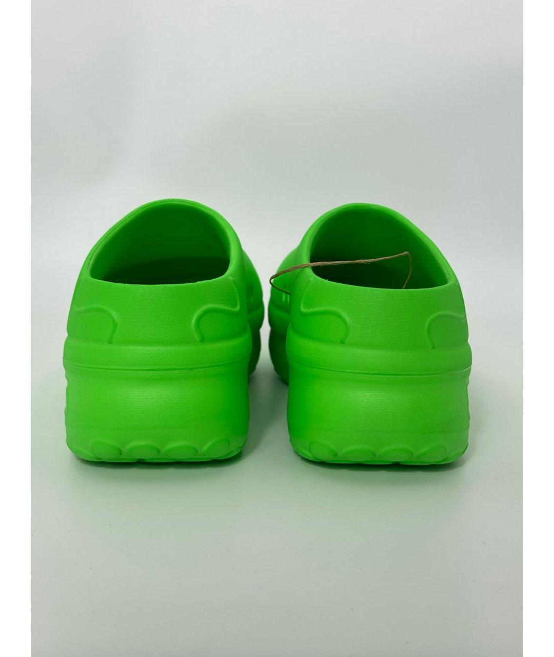 ADIDAS Салатовые резиновые мюли, фото 4