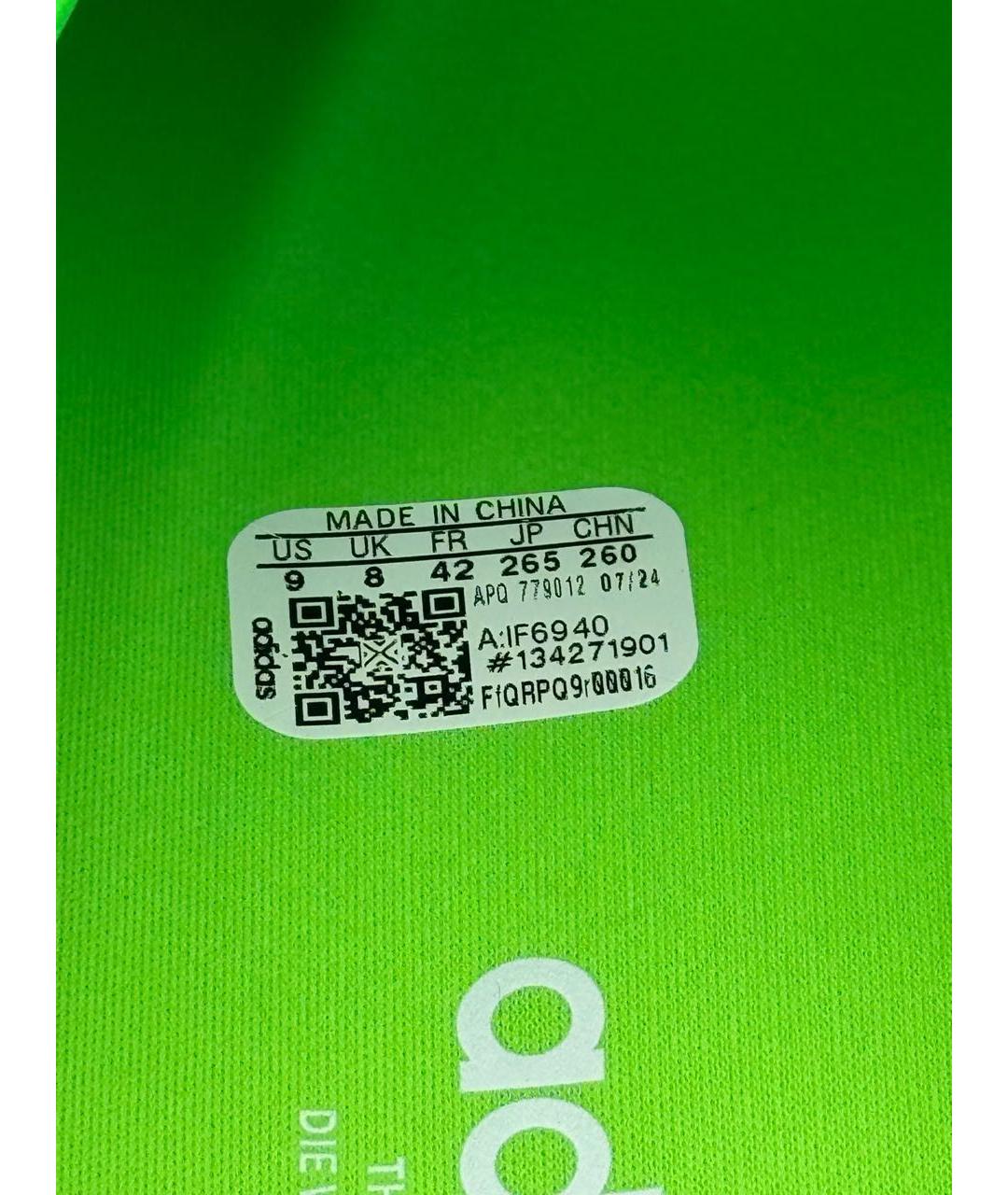 ADIDAS Салатовые резиновые мюли, фото 5