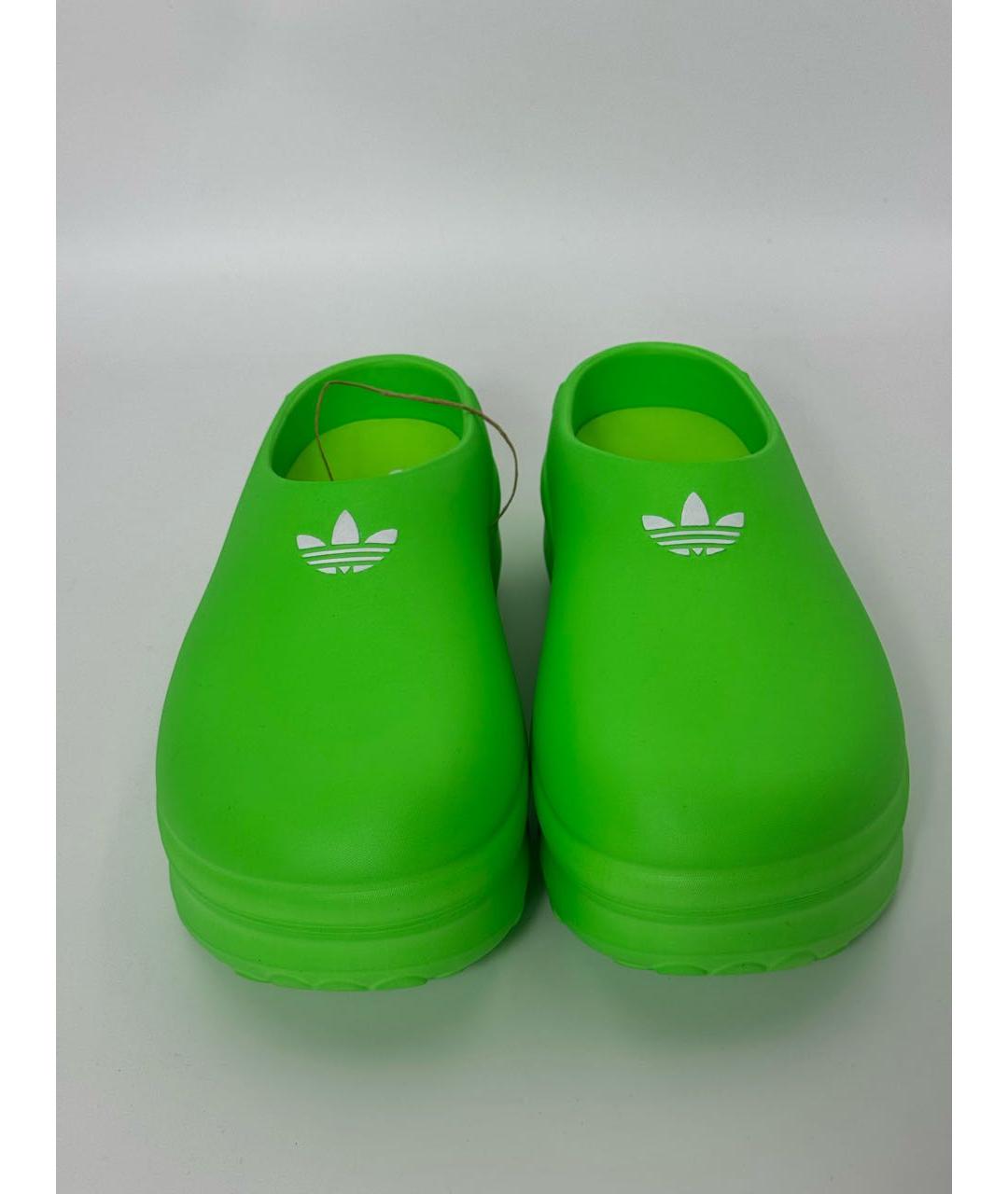 ADIDAS Салатовые резиновые мюли, фото 2