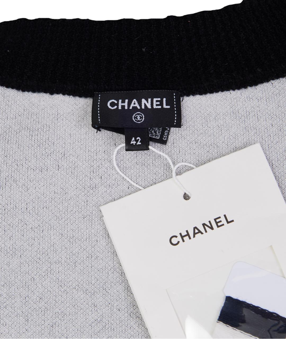 CHANEL Черный кашемировый кардиган, фото 5