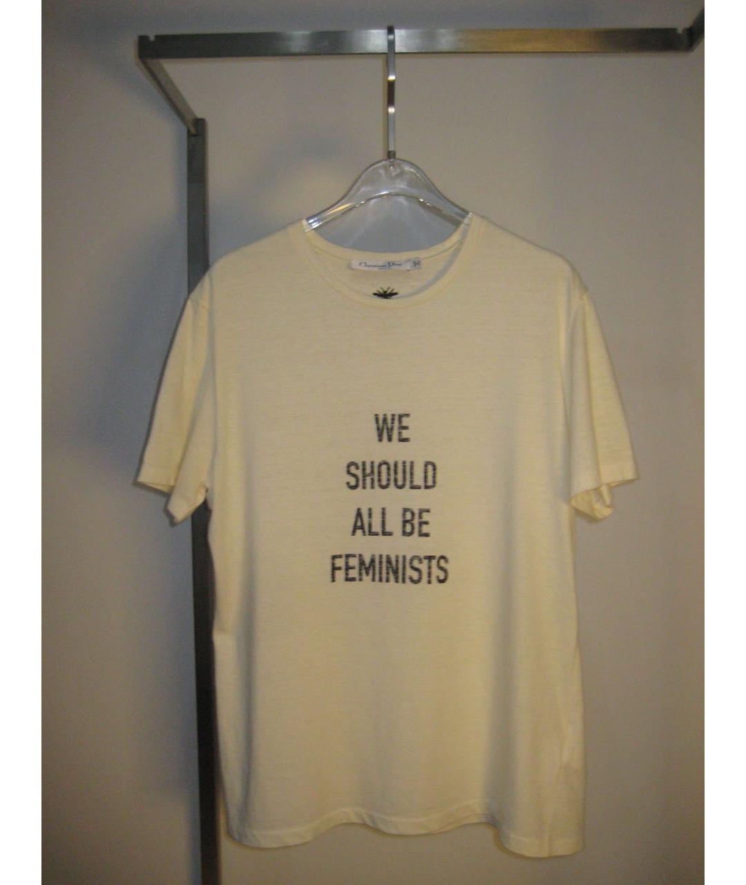 CHRISTIAN DIOR Белая хлопковая футболка, фото 9