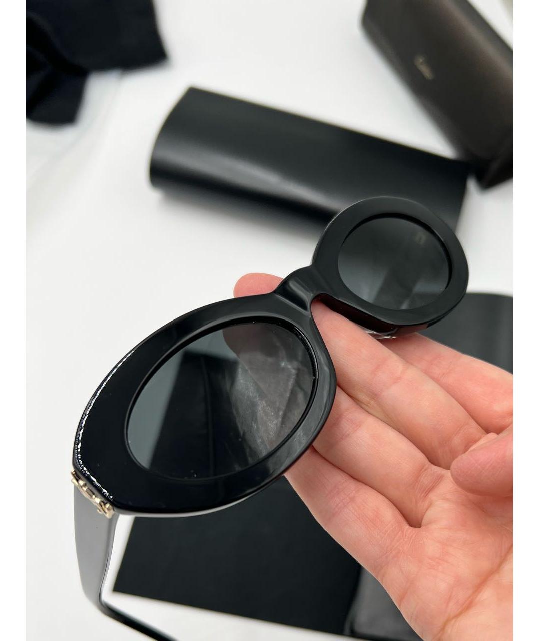 SAINT LAURENT Черные солнцезащитные очки, фото 3