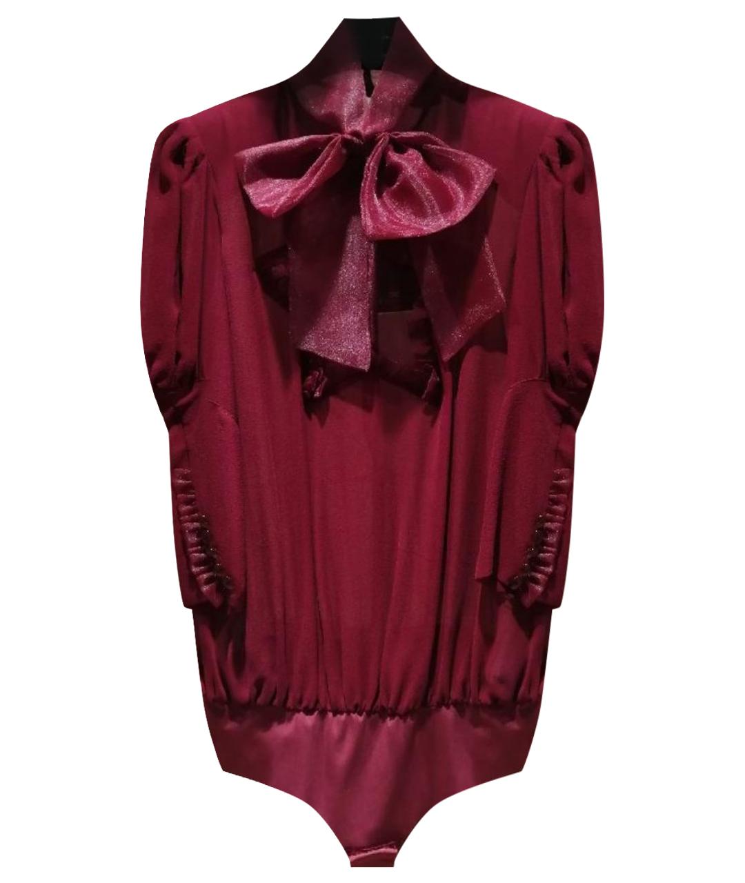 ELISABETTA FRANCHI Бордовая блузы, фото 1