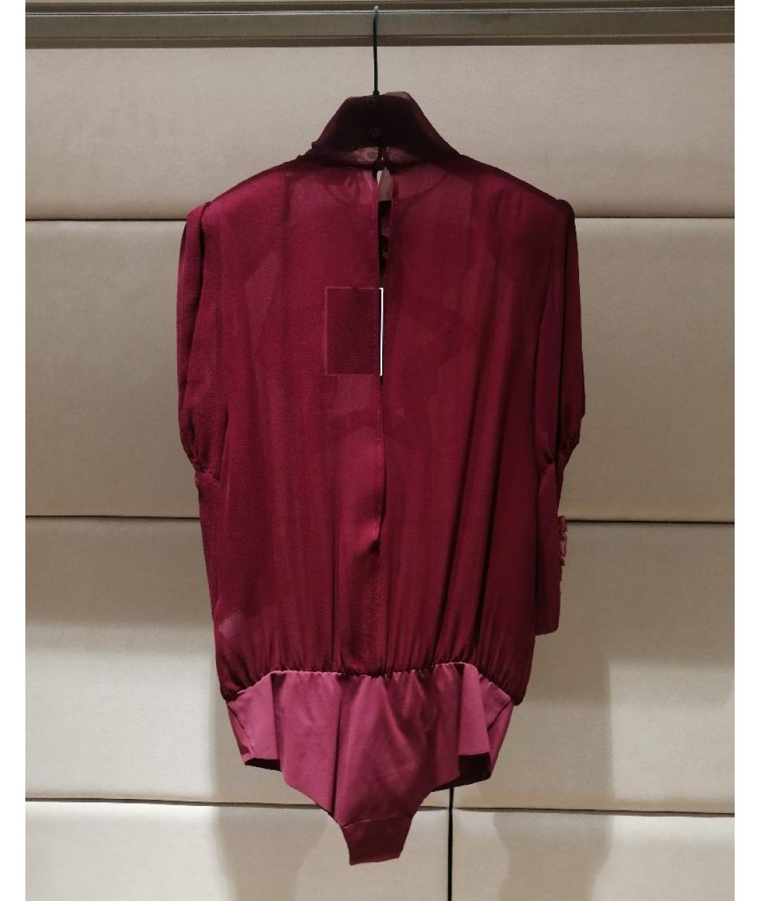 ELISABETTA FRANCHI Бордовая блузы, фото 2