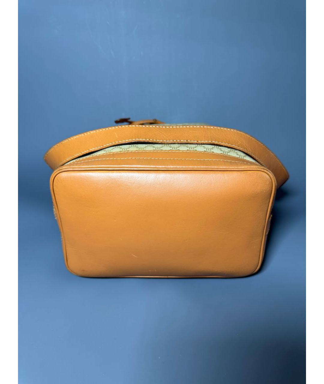 CELINE Коричневая кожаная сумка тоут, фото 6