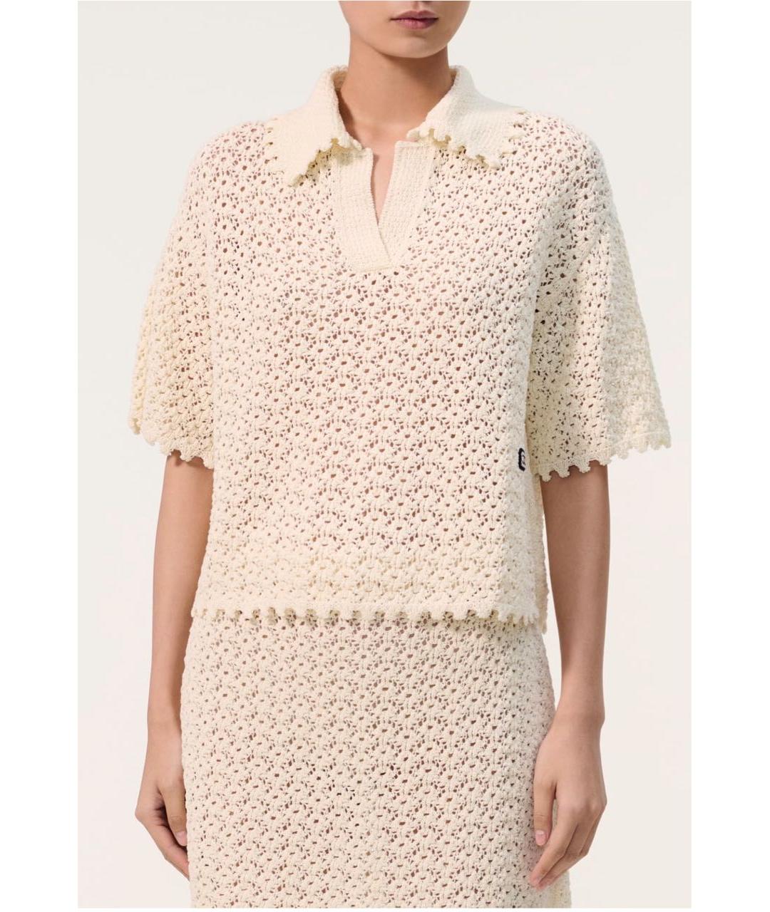 CHANEL Бежевый хлопковый джемпер / свитер, фото 4